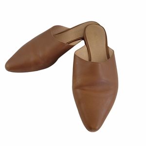 MADEWELL SHOES FLATS MULE SLIDES CARMEL COLOR SIZE 8.5 GUC BOHO
